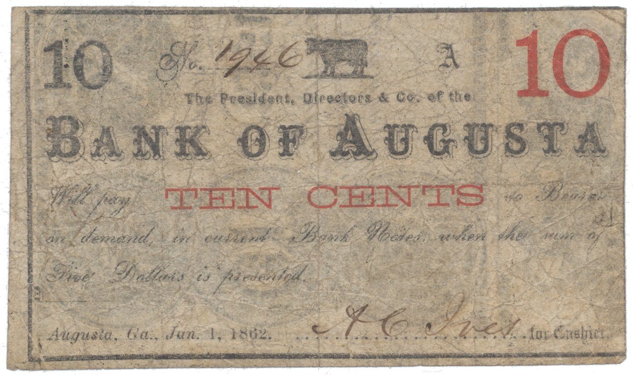 USA - Georgia, 10 Cent 1862