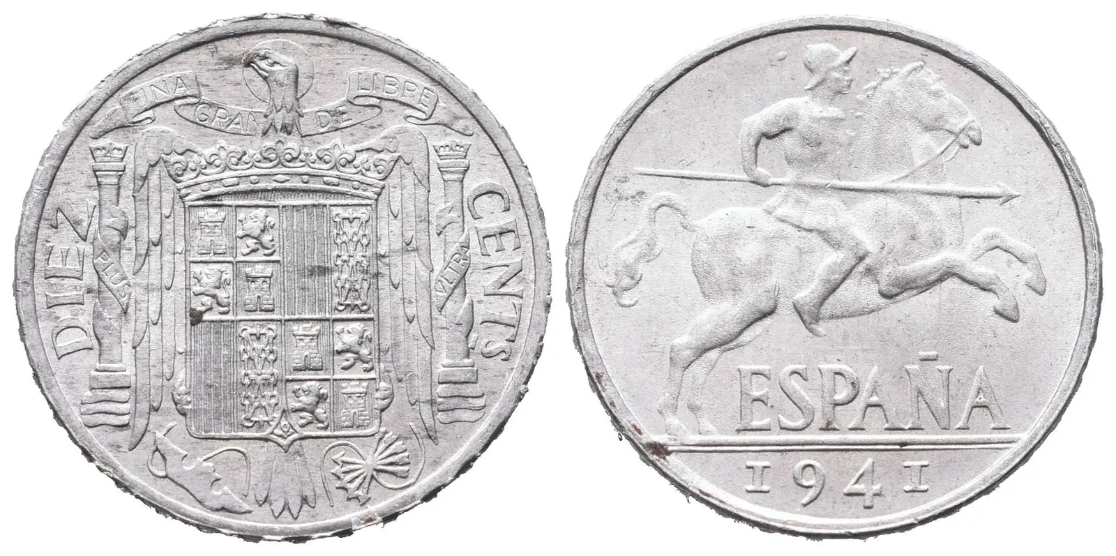 Španělsko, 10 Centimo 1941