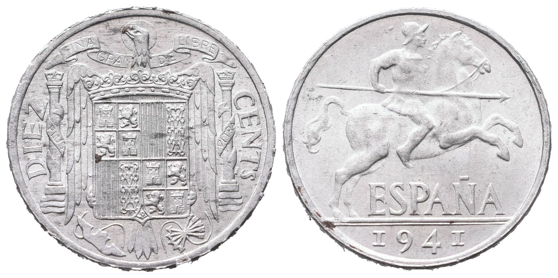 Španělsko, 10 Centimo 1941