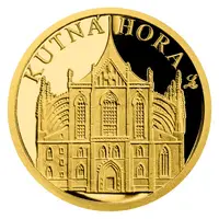 Zlatá mince Kutná Hora - dobová pohlednice - fotografie 2
