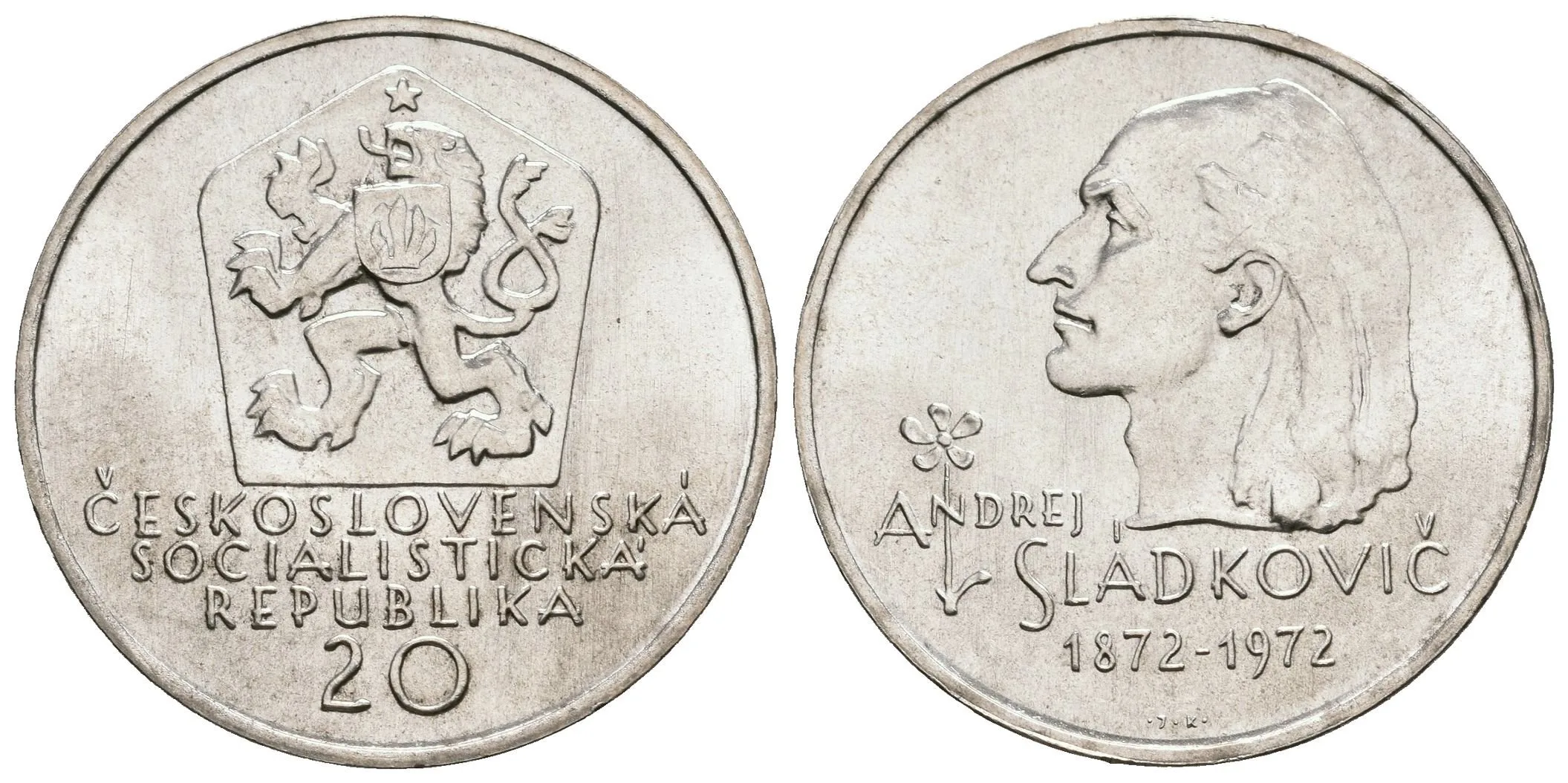 20 Kčs 1972 - Andrej Sládkovič — 1