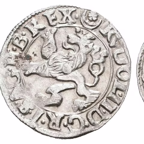 Malý groš 1591, Jáchymov-Hofmann, HN.8a (opis 7c), pěkná zachovalost, patina