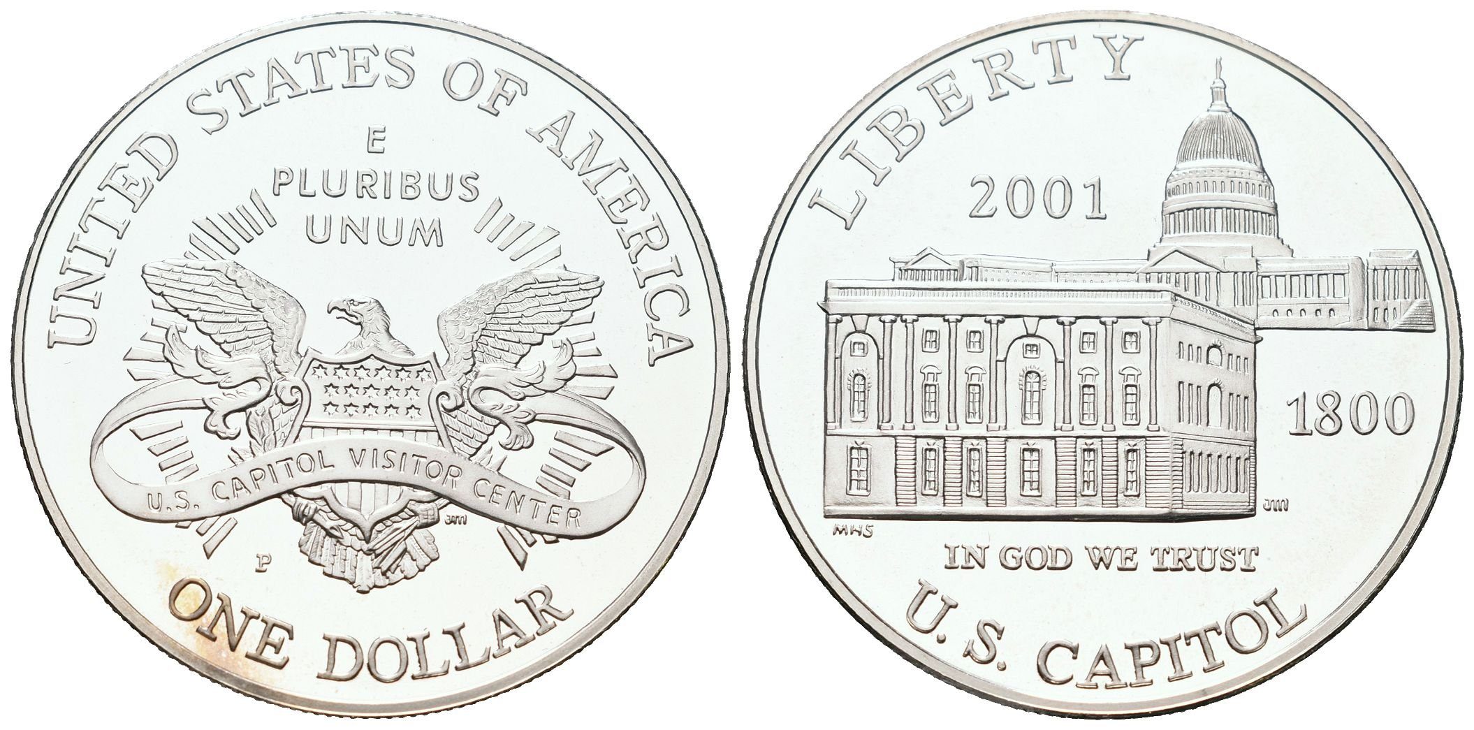USA, 1 Dollar 2001 - Capitol, PROOF