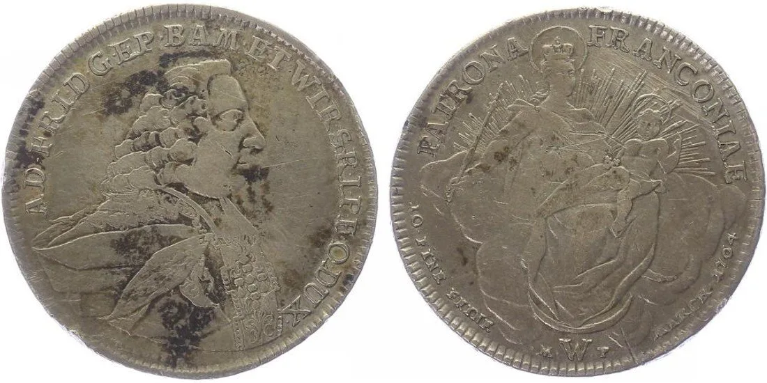 Würzburg - biskupství, Adam Friedrich von Seinsheim, 1755 - 1779 — 1