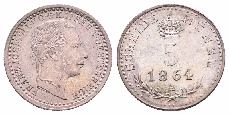5 Krejcar 1864 A