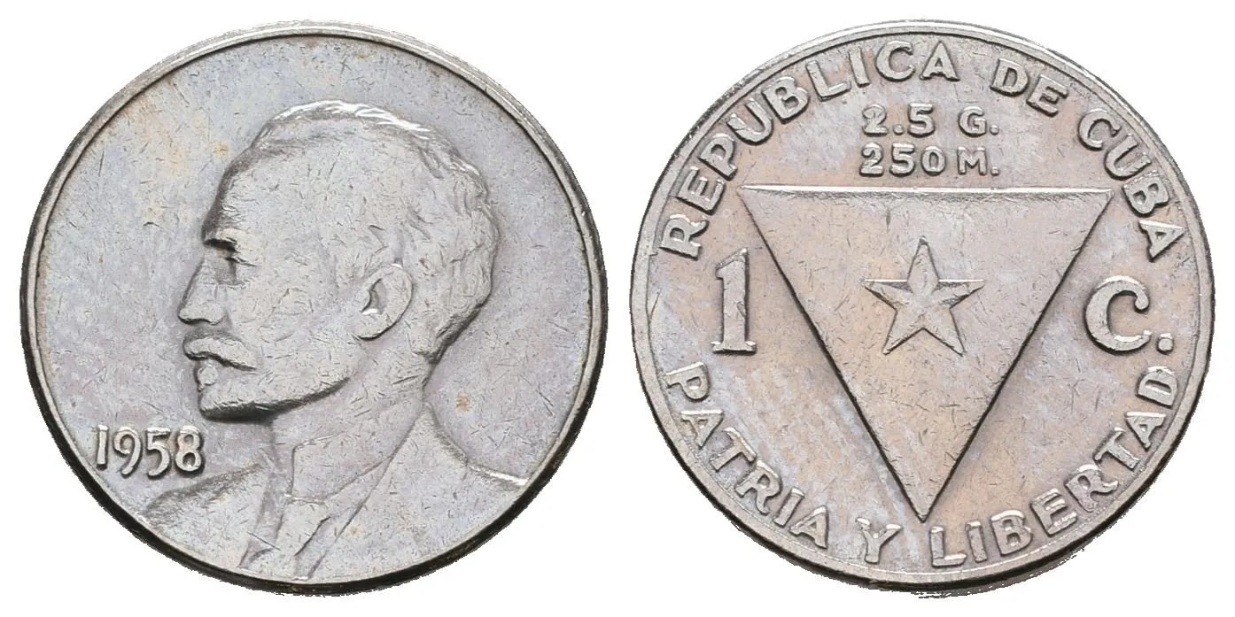 Kuba, 1 Centavo 1958