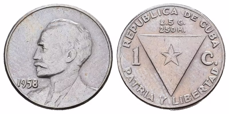 Kuba, 1 Centavo 1958