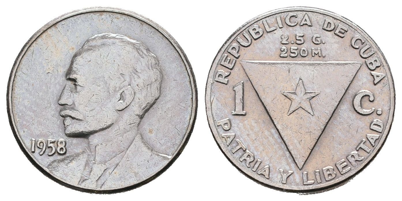 Kuba, 1 Centavo 1958
