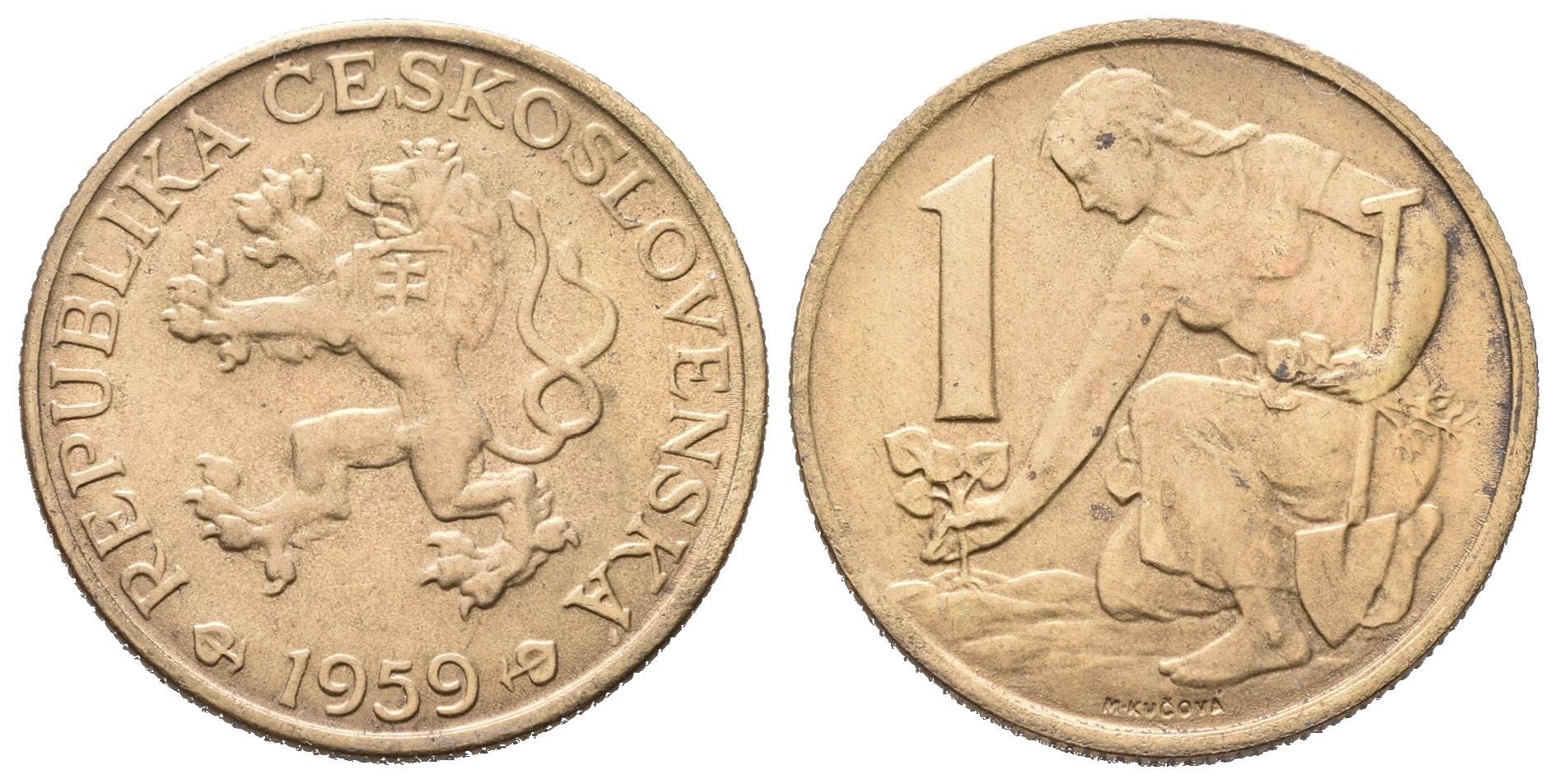 1 Koruna 1959