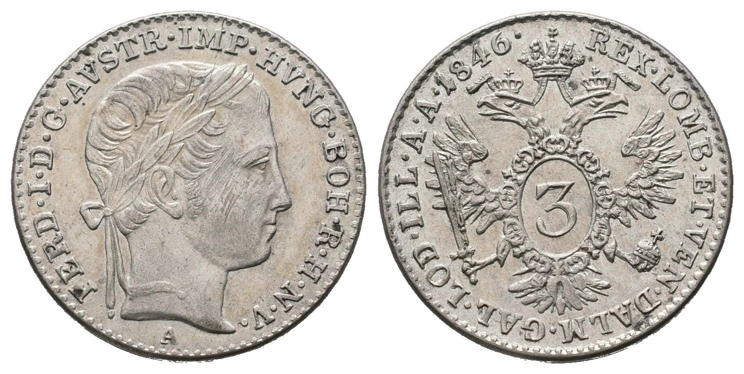 Ferdinand V., 3 Krejcar 1846 A, Vídeň