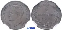 Itálie, 2 Centesimi 1905 R, NGC MS 66 BN - fotografie 2