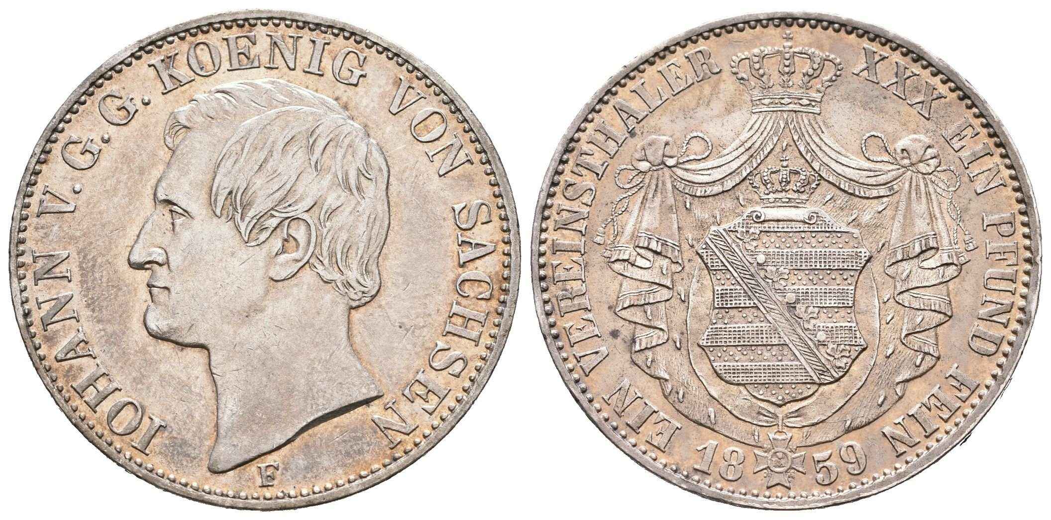 Sasko, Tolar 1859 F