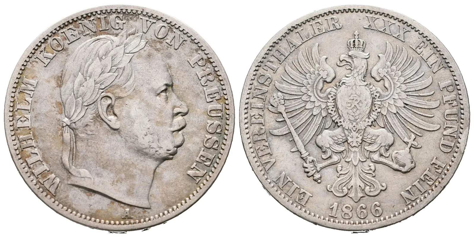 Prusko, Tolar 1866 A