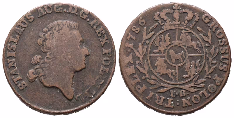 Polsko, 3 Groš 1786 EB
