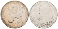 10 Kčs 1957 - Inženýrské školy v Praze, PROOF, původní etue - fotografie 2