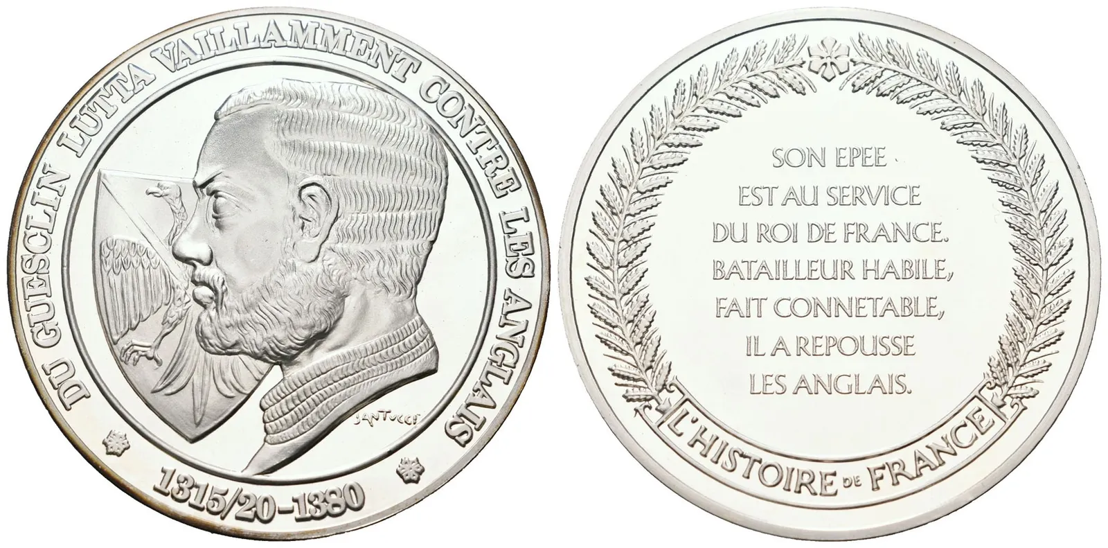 Francie - AR Medaile b.l. - Duguesclin