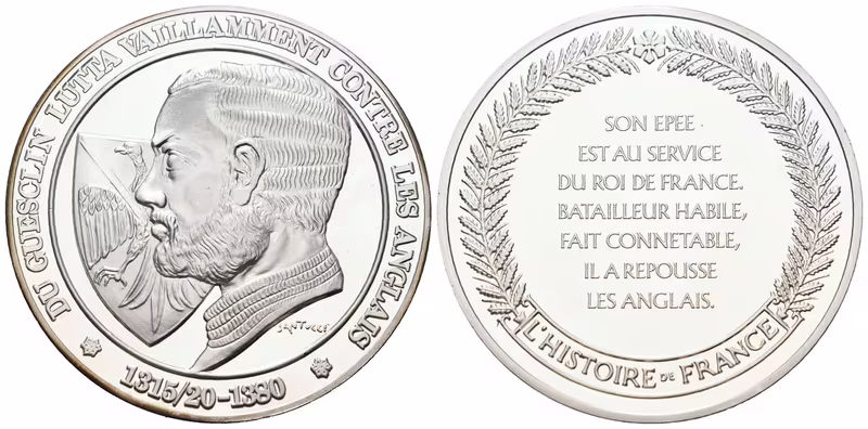 Francie - AR Medaile b.l. - Duguesclin