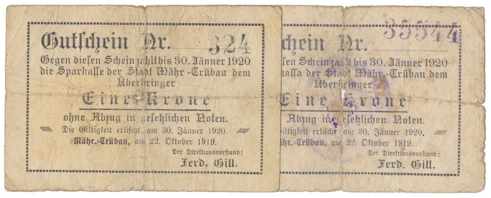 Nouzovky české od roku 1914 — 1