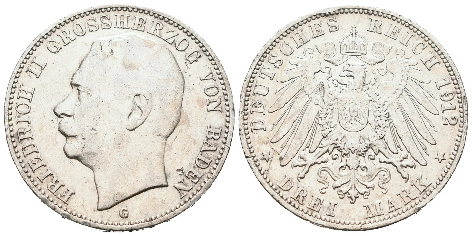 Baden, 3 Marka 1912 G