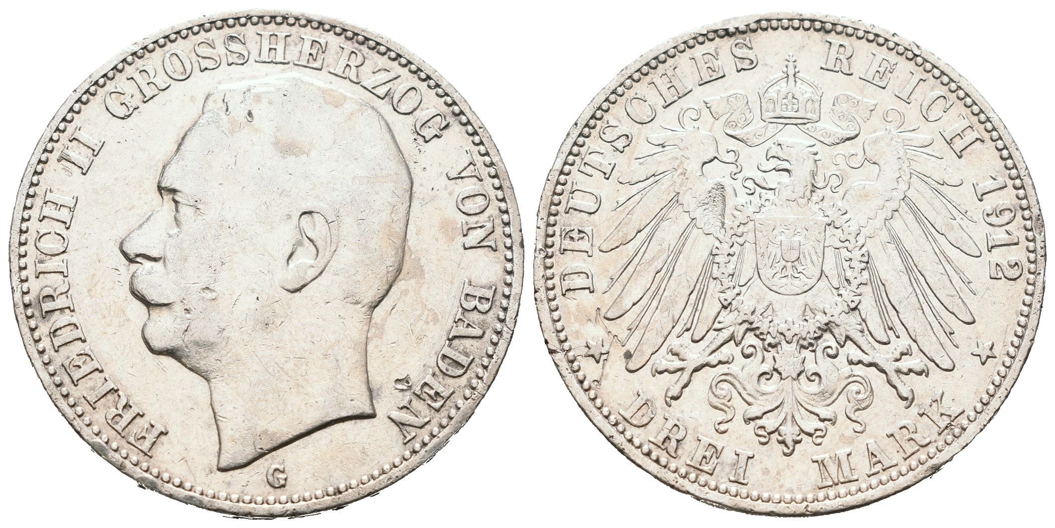 Baden, 3 Marka 1912 G
