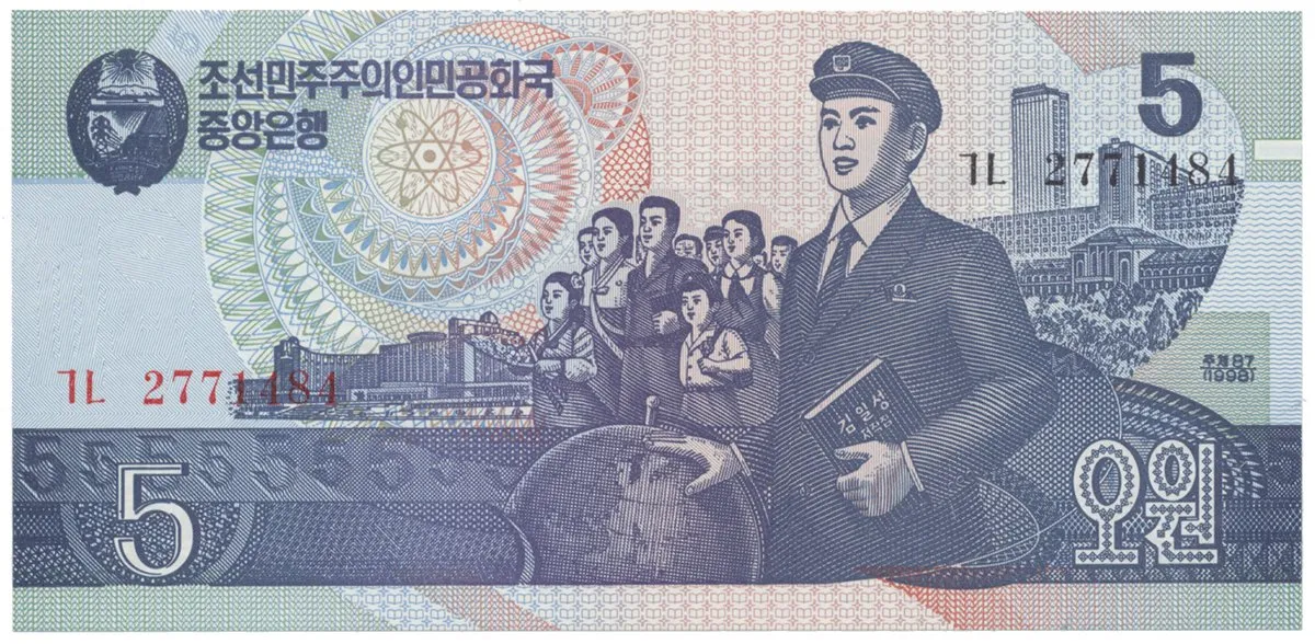 Severní Korea, 5 Won 1992-1998, P.40