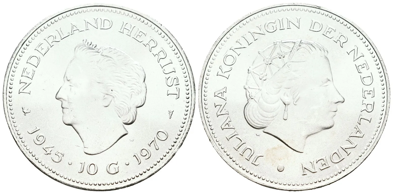 Nizozemí, 10 Gulden 1970