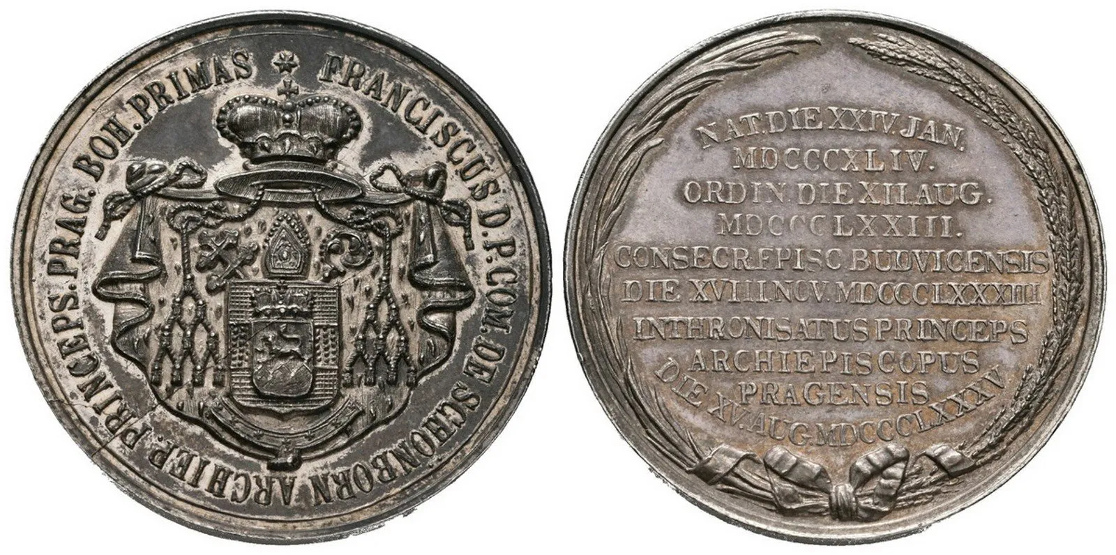 Praha - arcibiskupství, František de Paula hrabě Schönborn, 1885 - 1899 — 1