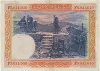 Španělsko, 100 Pesetas 1925, P.69c - fotografie 2