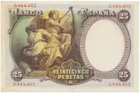 Španělsko, 25 Pesetas 1931, P.81 - fotografie 2