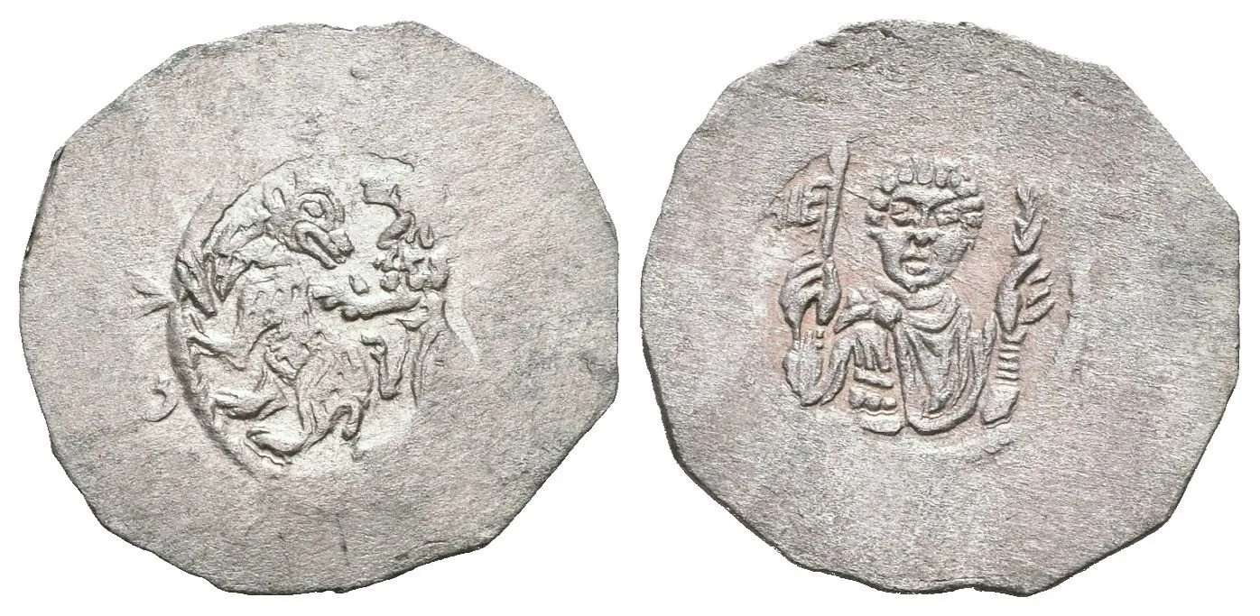 Denár, Cach 628, pěkná patina, ned. opisy (0,79 g)_R! — 1