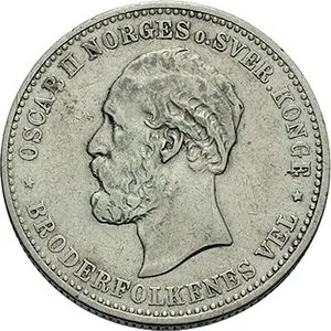 Norsko, Oscar II., 1872 - 1907 — 1
