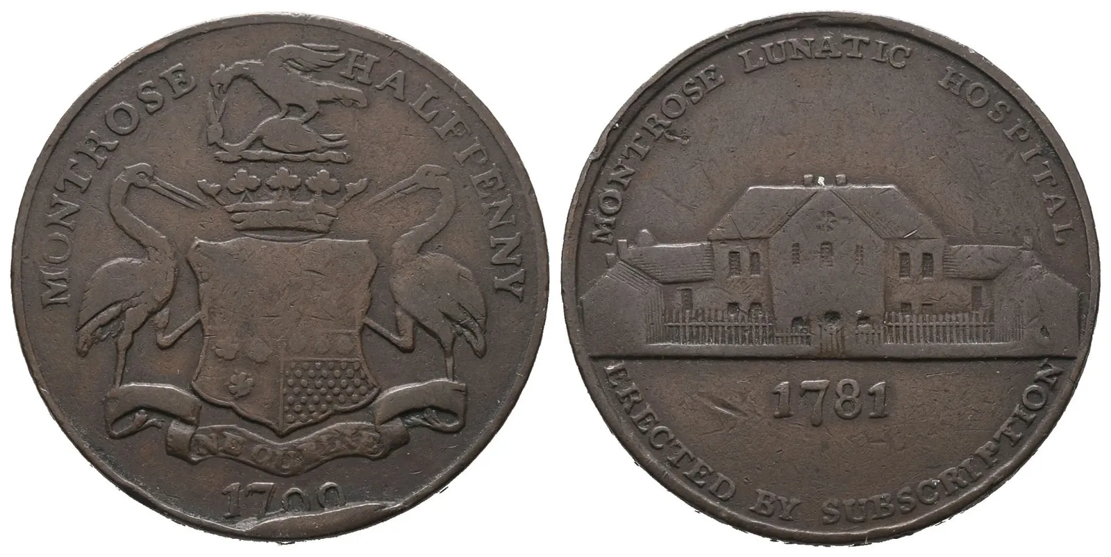 Velká Británie, 1/2 Penny 1781 - Montrose