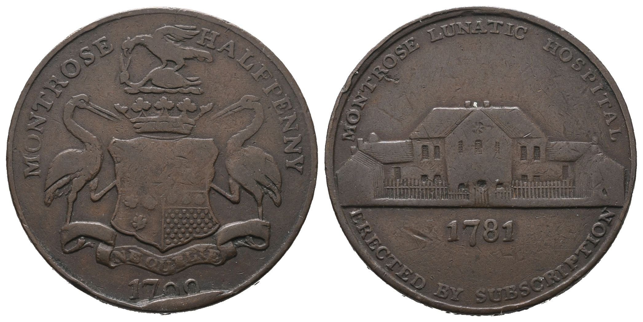 Velká Británie, 1/2 Penny 1781 - Montrose