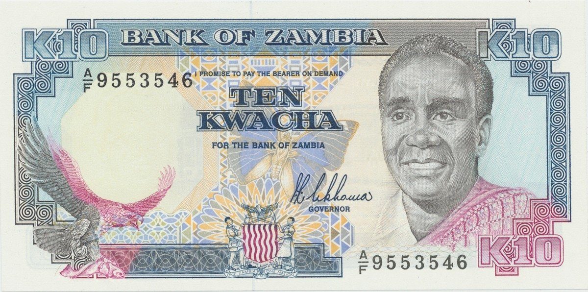 Zambie, 10 Kwacha (1989~1990), P.31a