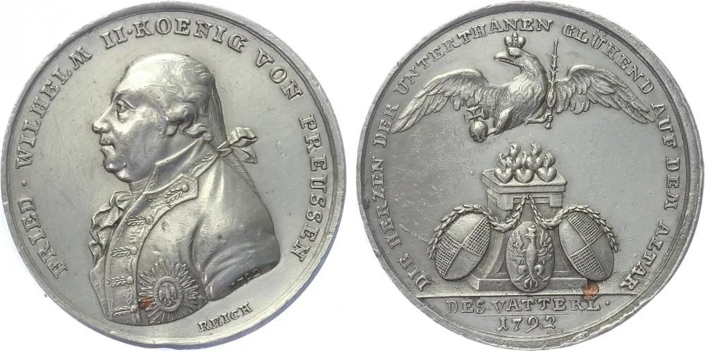 Německo - Prusko, Friedrich Wilhelm II., 1786 - 1797 — 1