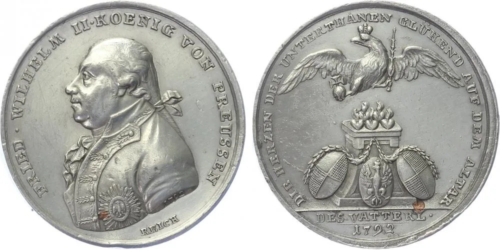 Německo - Prusko, Friedrich Wilhelm II., 1786 - 1797 — 1