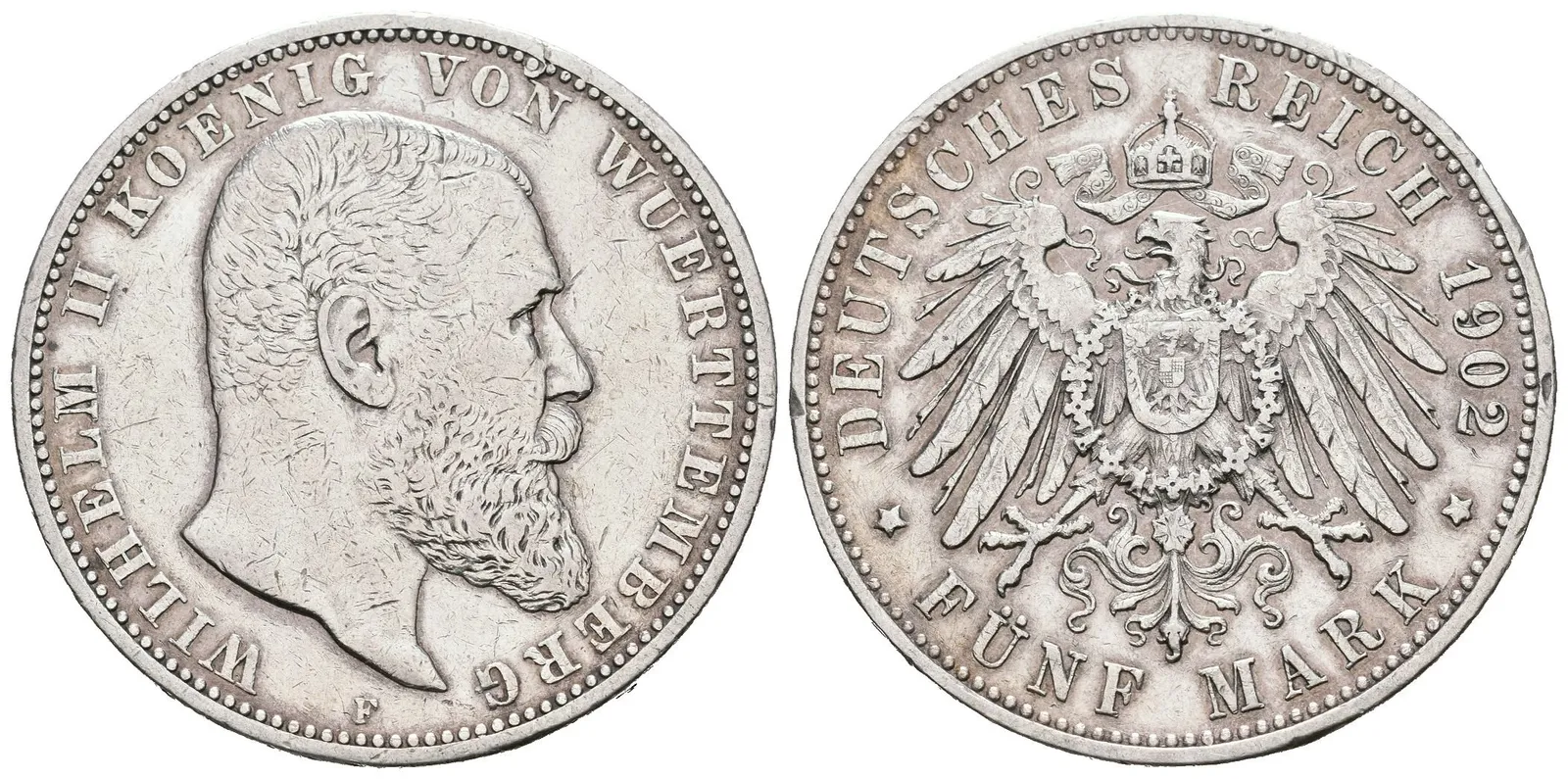 Württembersko, 5 Marka 1902