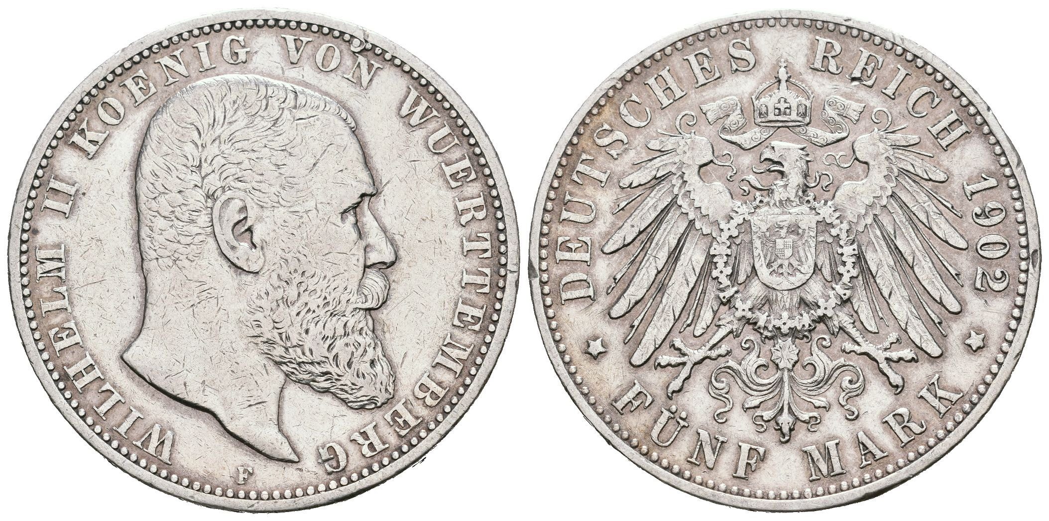 Württembersko, 5 Marka 1902