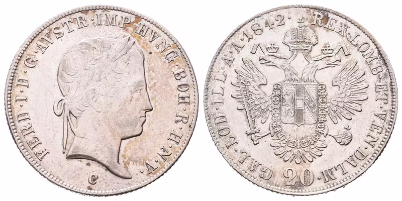 Ferdinand V., 20 Krejcar 1842 C