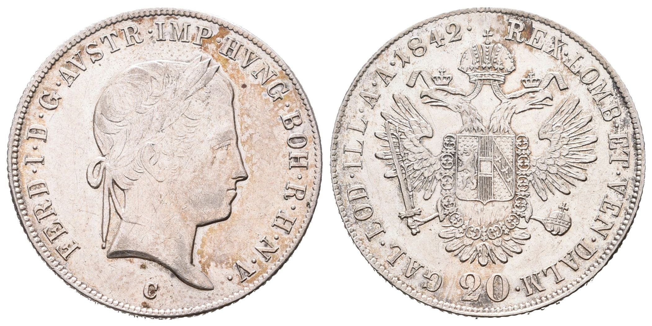 Ferdinand V., 20 Krejcar 1842 C