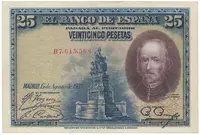 Španělsko, 25 Pesetas 1928, P.74b