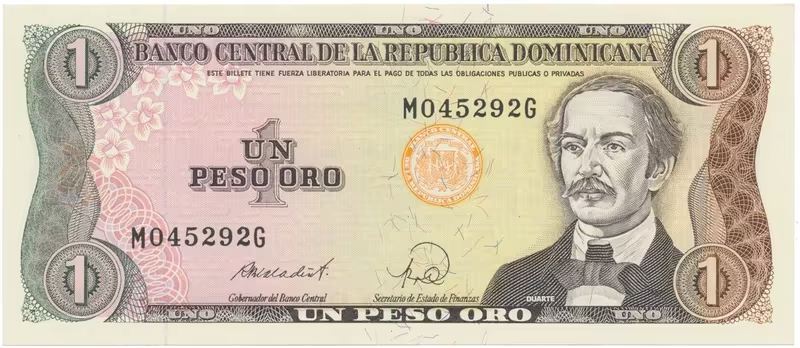 Dominikánská republika, 1 Peso Oro 1984~1988, P.126