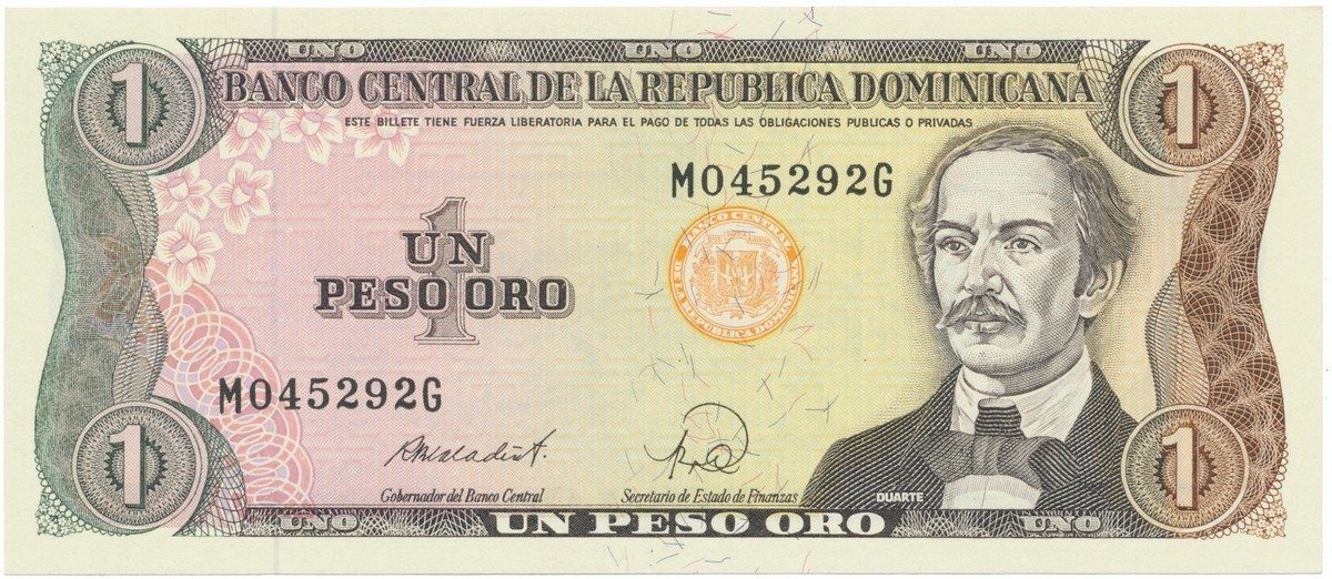 Dominikánská republika, 1 Peso Oro 1984~1988, P.126