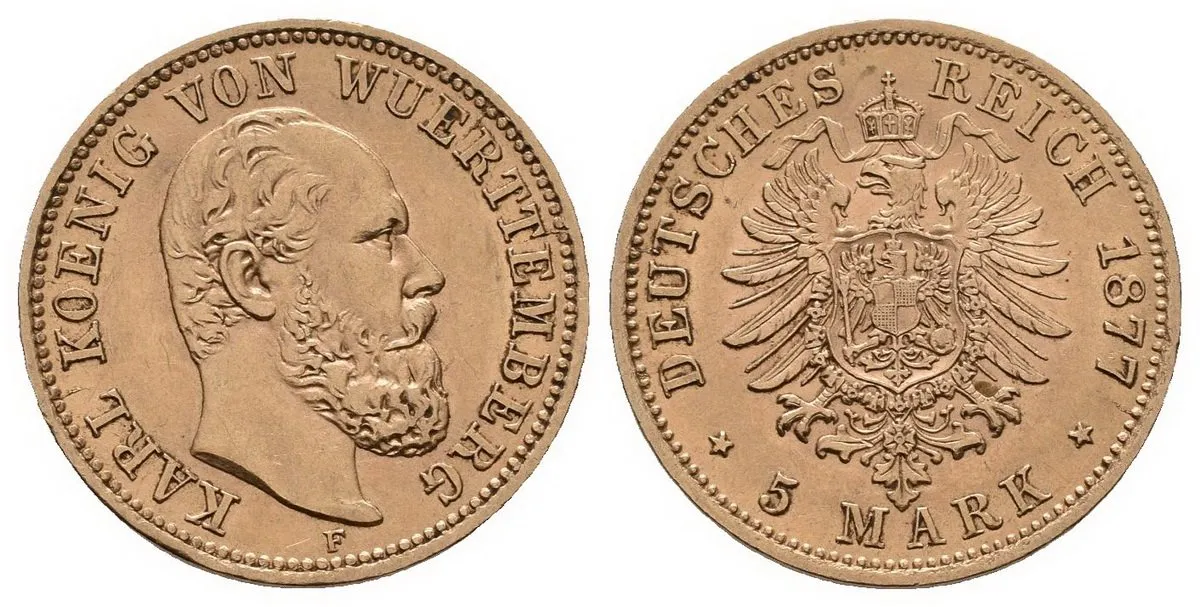 Württemberg, Karl, 1864 - 1891 — 1