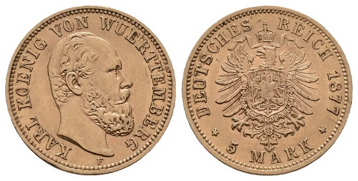 Württemberg, Karl, 1864 - 1891 — 1