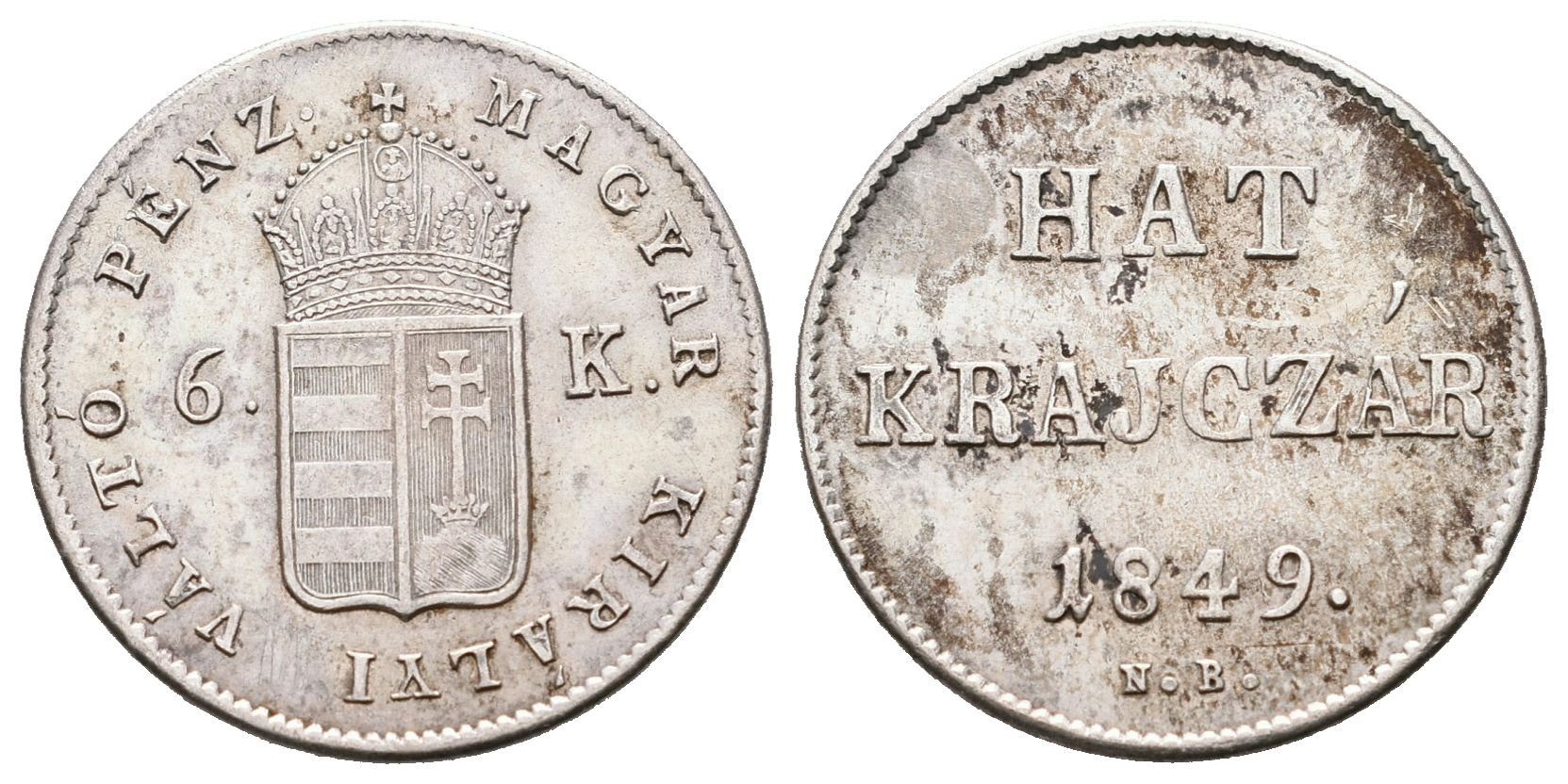 Revoluce, 6 Krejcar 1849 NB