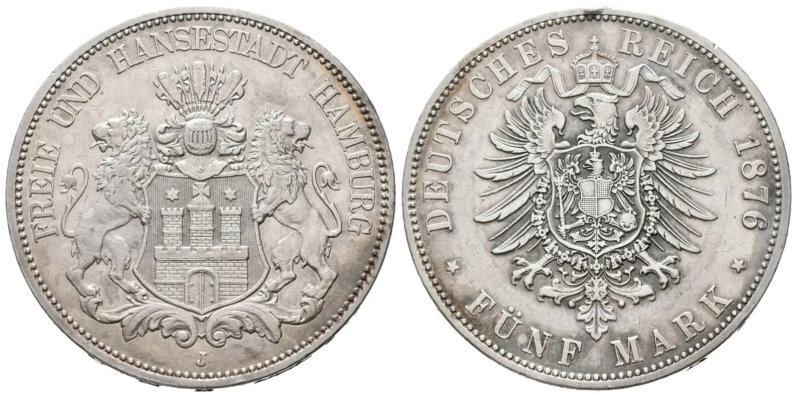 Hamburg, 5 Marka 1876
