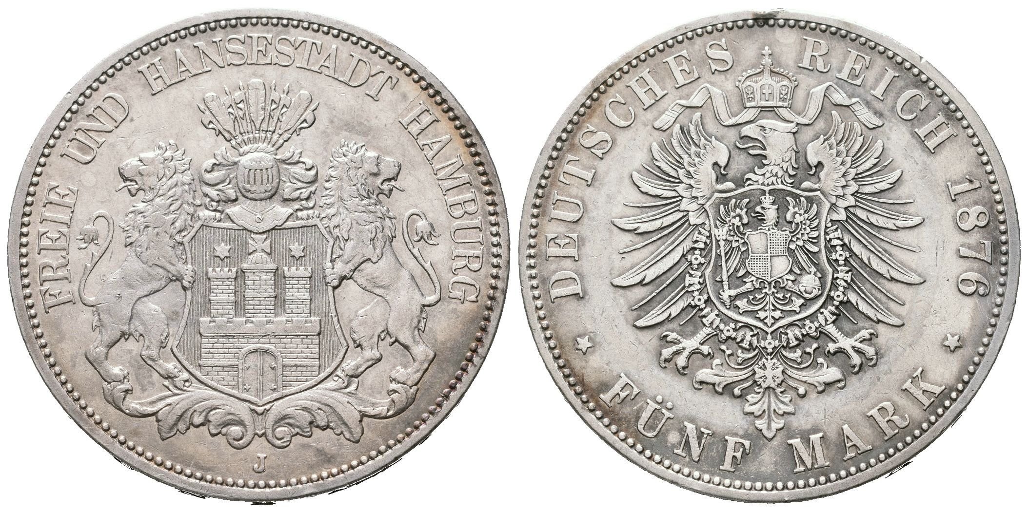 Hamburg, 5 Marka 1876