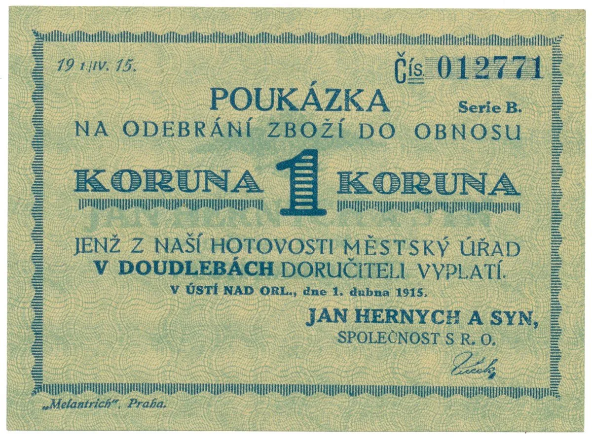 Nouzovky české od roku 1914 — 1