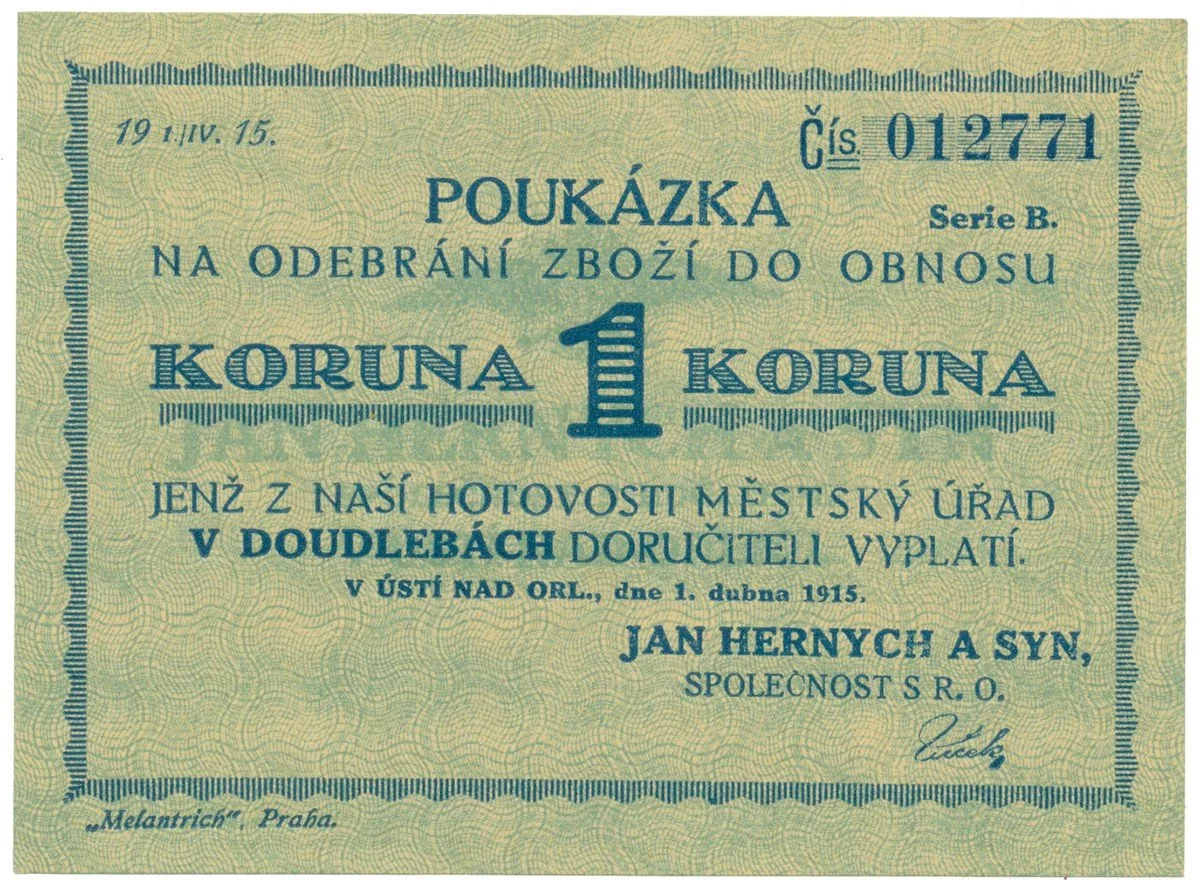 Nouzovky české od roku 1914 — 1